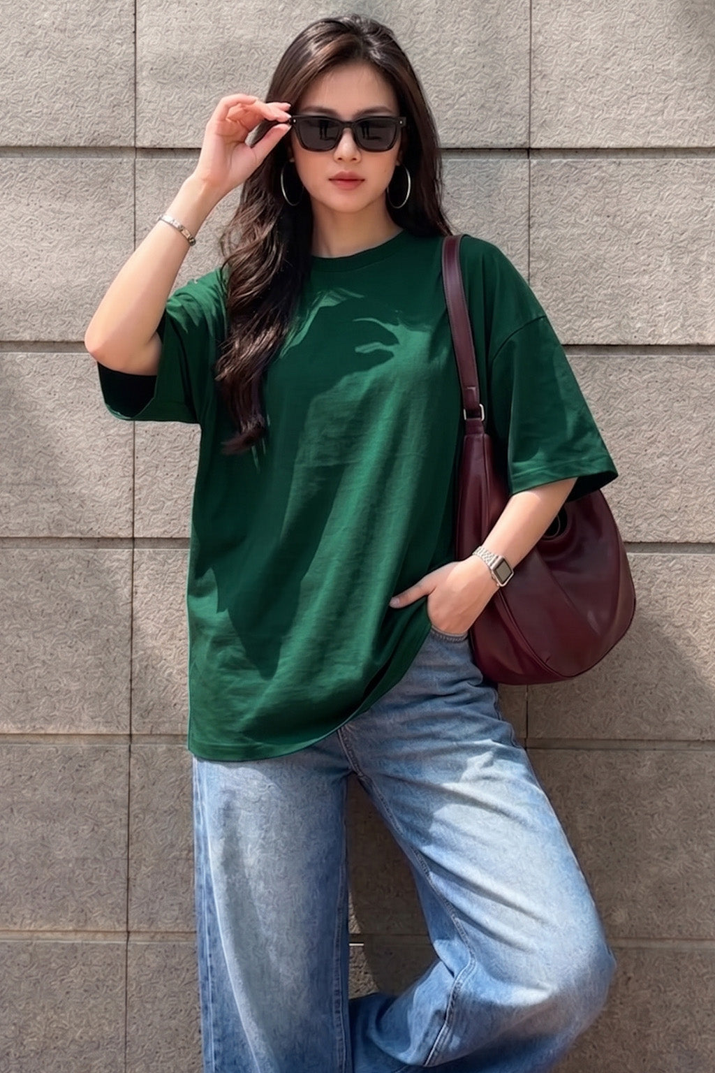 Green Oversized T-Shirt