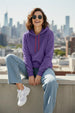 Plain Purple Regular Fit Hoodie