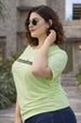 Remembrance Aloewash Plus Size Printed T-shirt