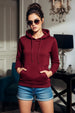 Plain Maroon Regular Fit Hoodie