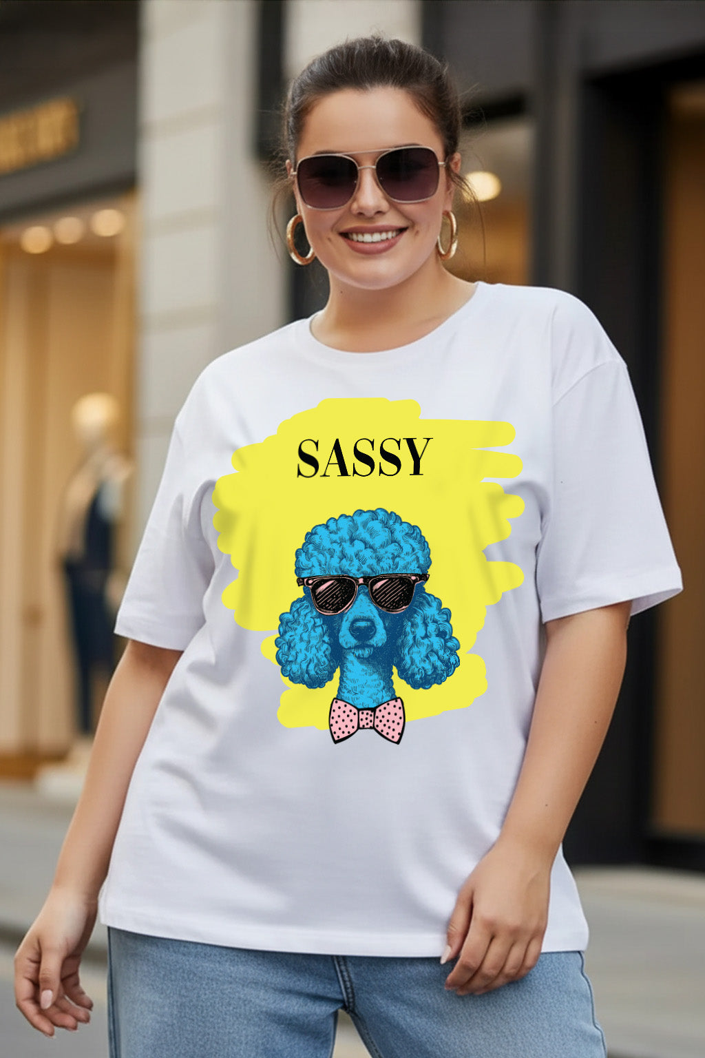 Sassy White Plus Size T-shirt
