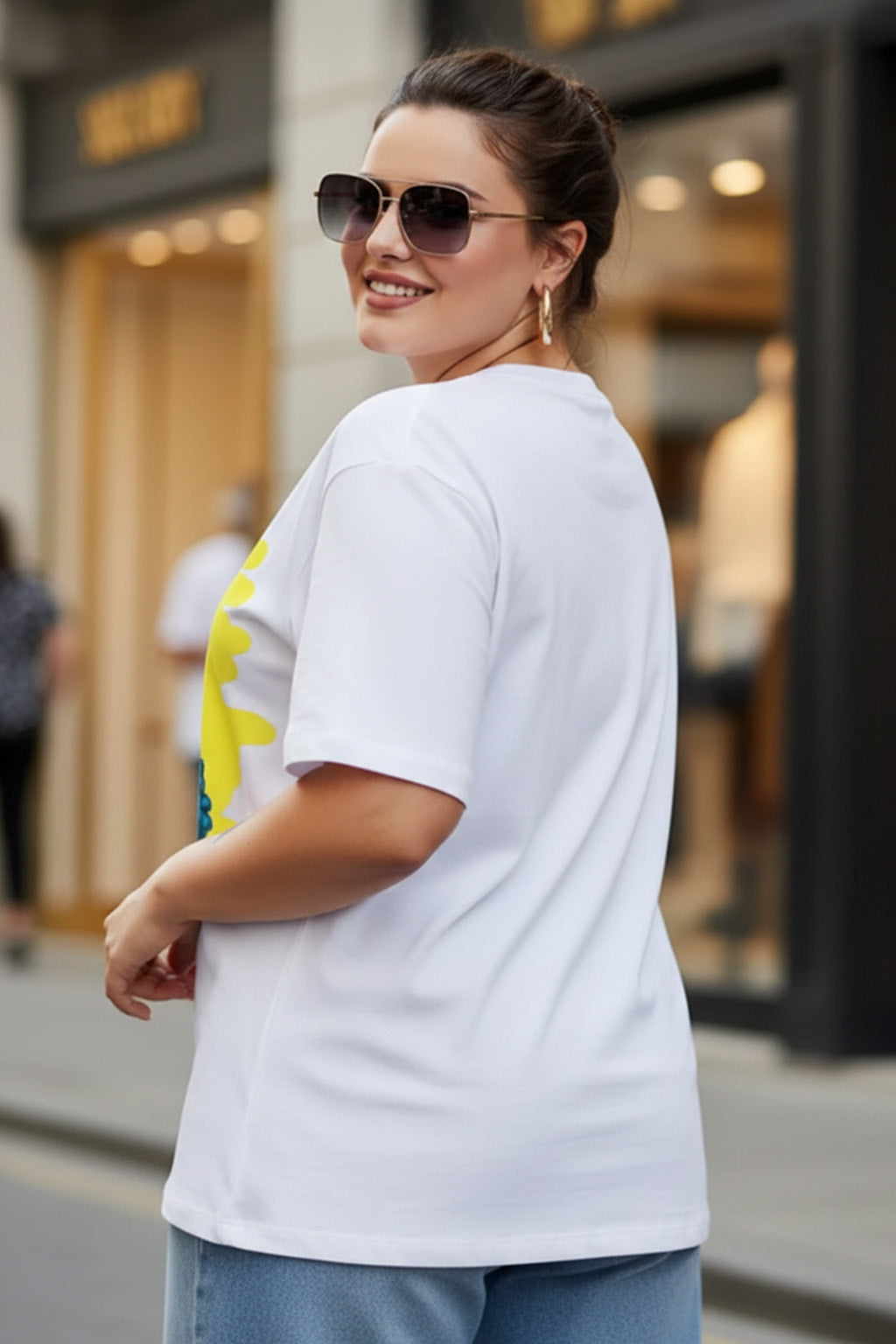 Sassy White Plus Size T-shirt