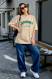 Juneberry Original Swan White Oversized Fit Graphic T-Shirt