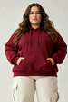 MAROON PLUS SIZE HOODIE