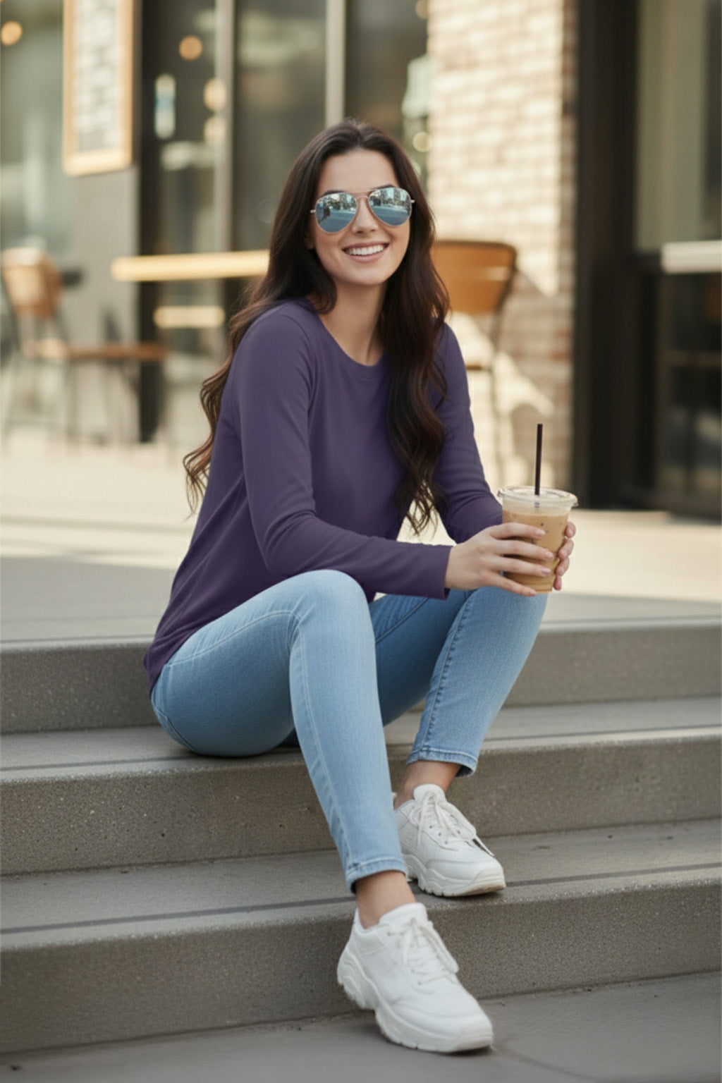 Future Dusk Plain Full Sleeve Regular Fit T-Shirt