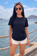 Black Plain Regular Fit T-Shirt