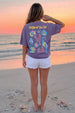 Sound Of Sea Future Dusk Oversized Printed T-Shirt