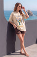 Blossom Dreams Swanwhite Oversized Graphic T-Shirt