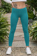Blue Regular Fit Plain Legging