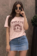 Simplicity Rosewater Printed Regular Fit T-Shirt