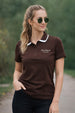 Los Anegeles Brown Regular Fit Premium Pique Lycra Polo T-Shirt