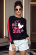 Be Unique Graphic Printed Regular Fit Black Sweatshirt