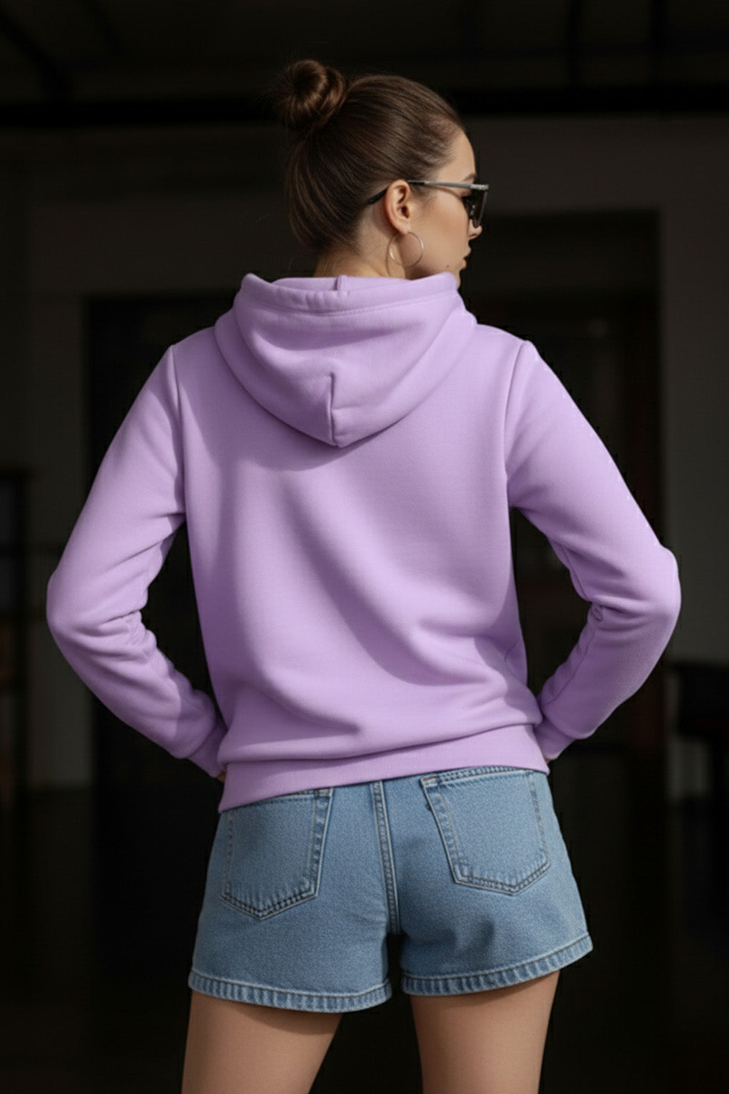 Stay Weird Lilac Regular Fit Hoodie