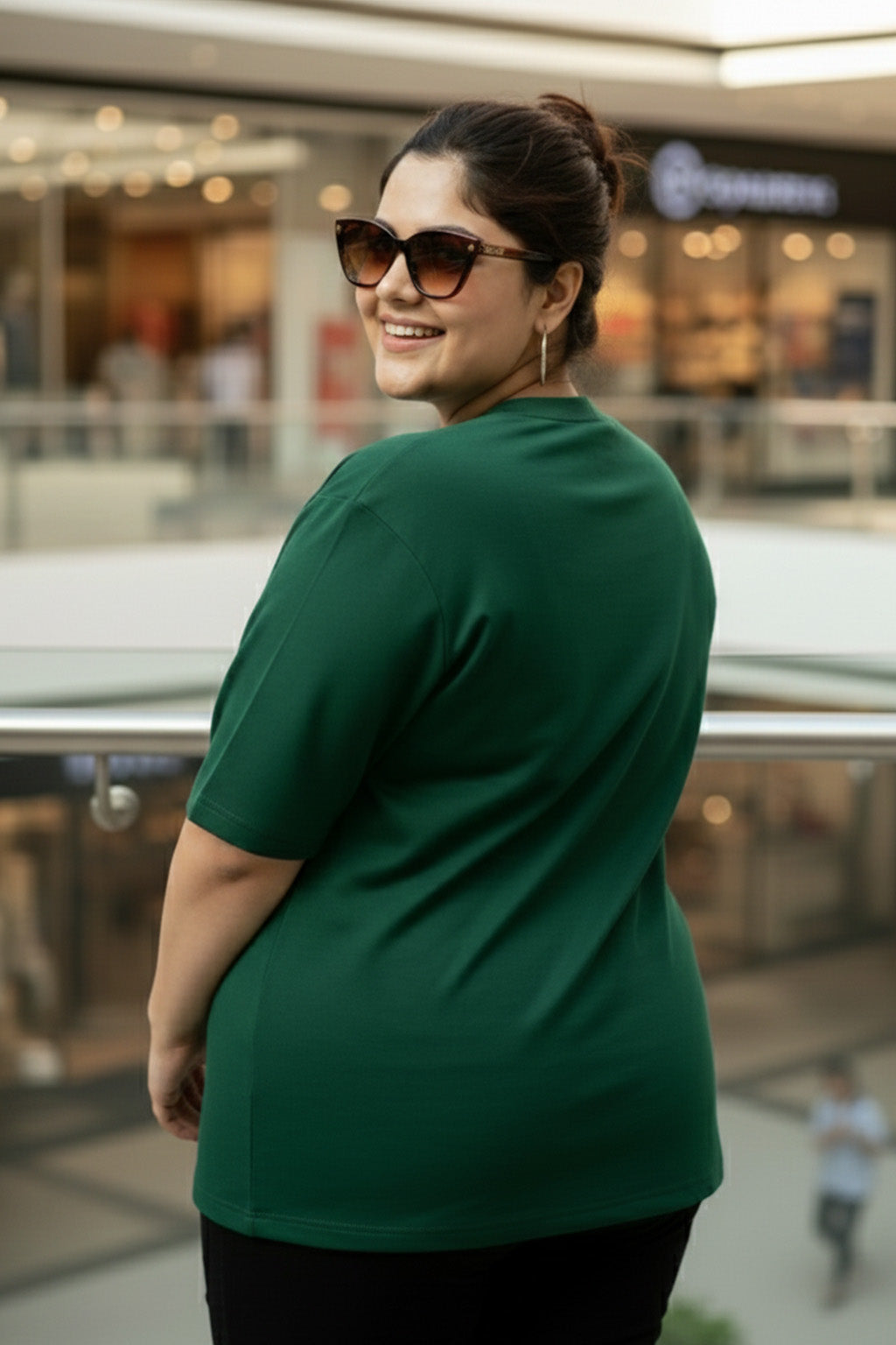 Colorado Green Plus Size Printed T-shirt