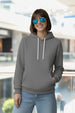 Plain Anthra Regular Fit Hoodie