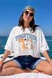 Together White Oversized Graphic Printed T-Shirt