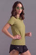 Olive Plain Cotton Regular Slim Fit Polo T-Shirt