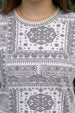 Paisley White Plus Size Oversized T-shirt