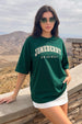Juneberry Original Green Oversized Fit Graphic T-Shirt