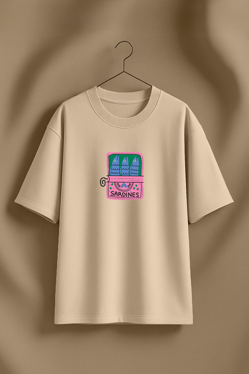 Sardines Swanwhite Oversized Graphic T-Shirt