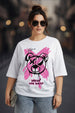 Break Rules White Plus Size Printed T-shirt
