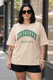 Juneberry Original Swanwhite Plus Size Printed T-shirt