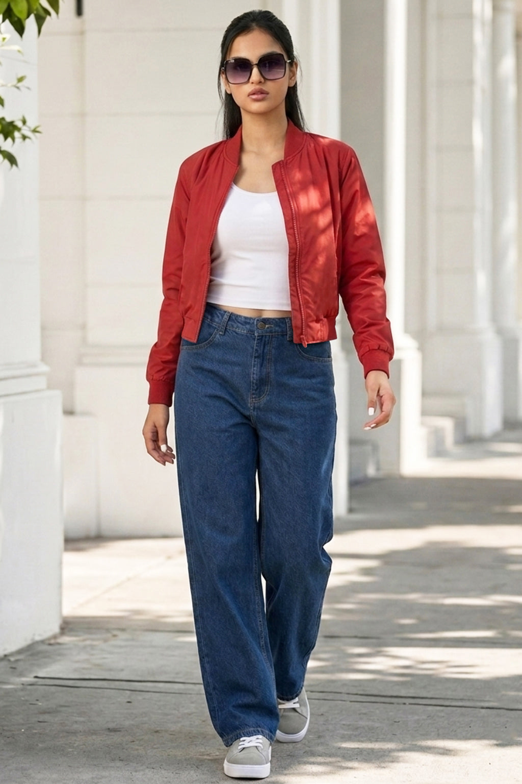 EVERYDAY RED BOMBER JACKET