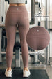 Mocha Textured 2 Pocket Skin Fit Legging