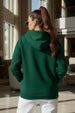 Caterpillar Printed Green Oversized Hoodie