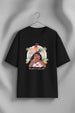 Moana Lean On Black Oversized Fit Graphic T-Shirt