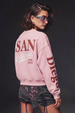 Pale Pink Crop Sweatshirt