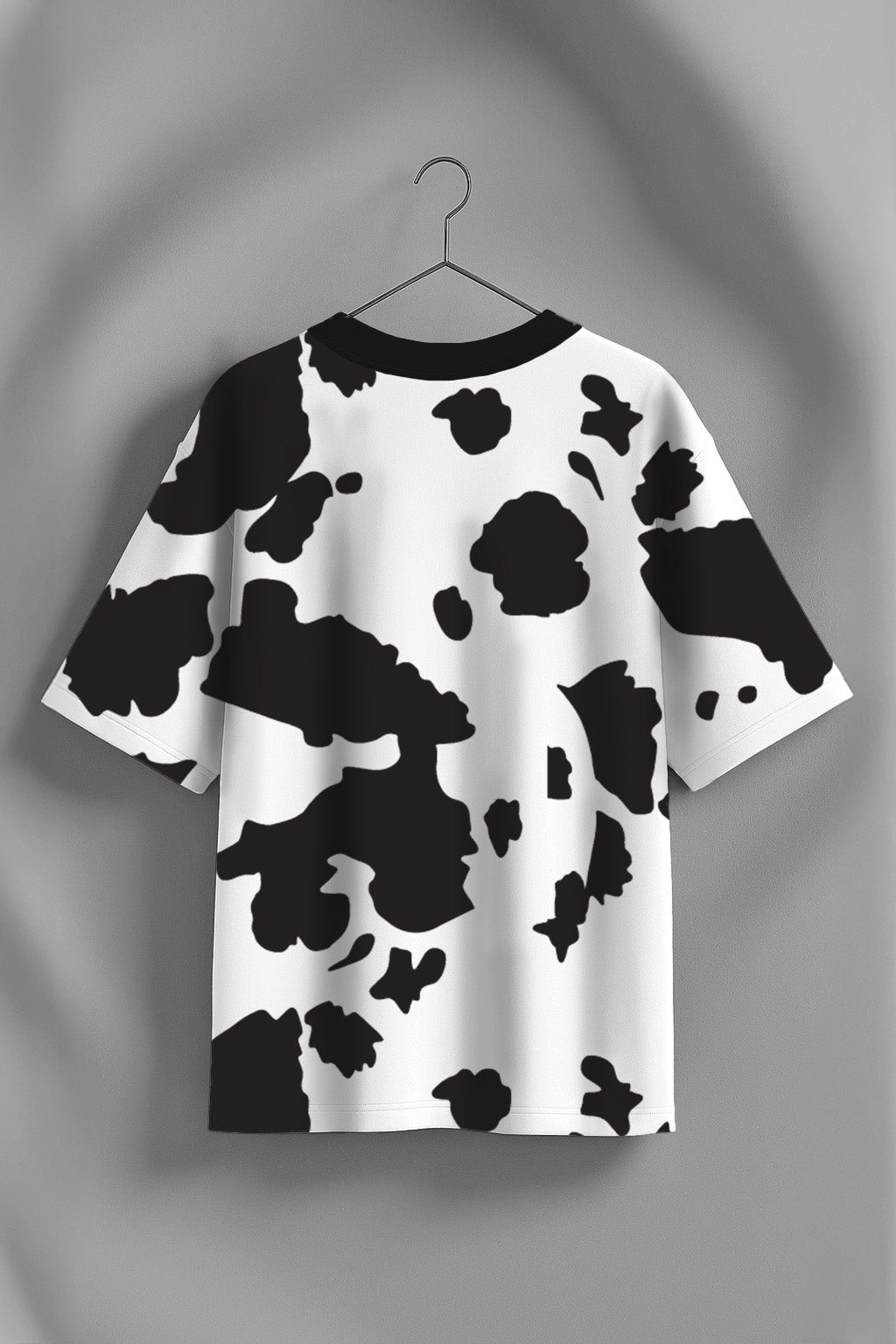 Cow Black & White All Over Printed Plus Size T-shirt