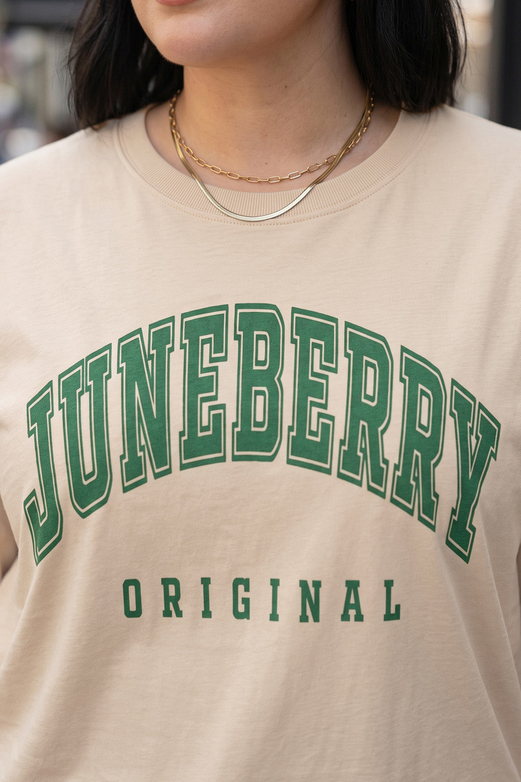 Juneberry Original Swanwhite Plus Size Printed T-shirt