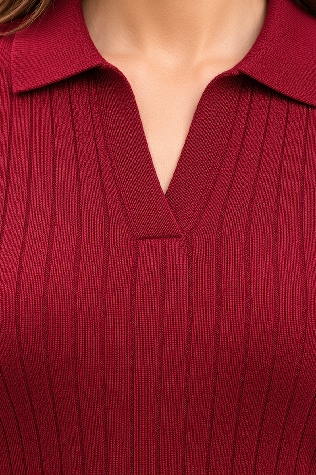 Elite Diamond Crimson Regular Fit Flatknit Premium Polo T-Shirt