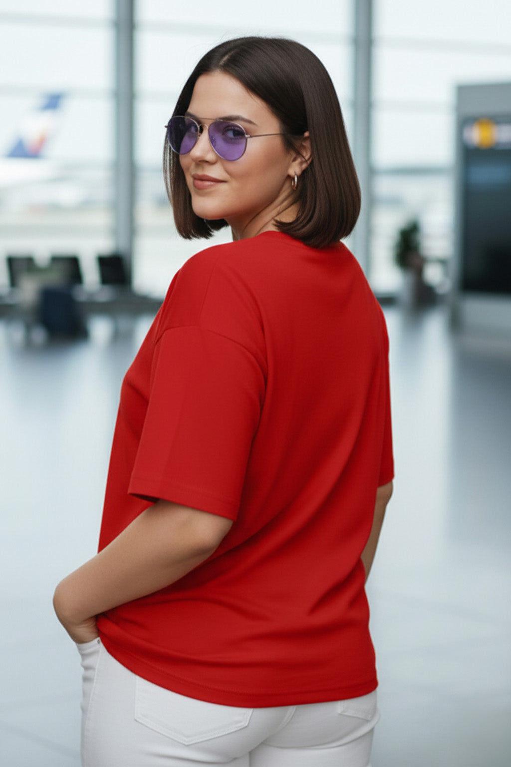 Game On Red Plus Size Printed T-shirt