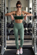 Evergreen Textured 2 Pocket Skin Fit Legging