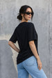 Black Plain Oversized T-Shirt