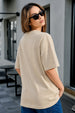 Juneberry Original Swan White Oversized Fit Graphic T-Shirt