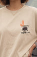 Espresso Swanwhite Oversized Graphic T-Shirt
