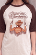 Do You Dare Brown Oversized Graphic T-Shirt