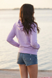 Lilac Plain  Regular Fit Hoodie