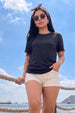 Black Plain Regular Fit T-Shirt