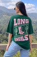 Cow Girl Green Oversized Graphic T-Shirt