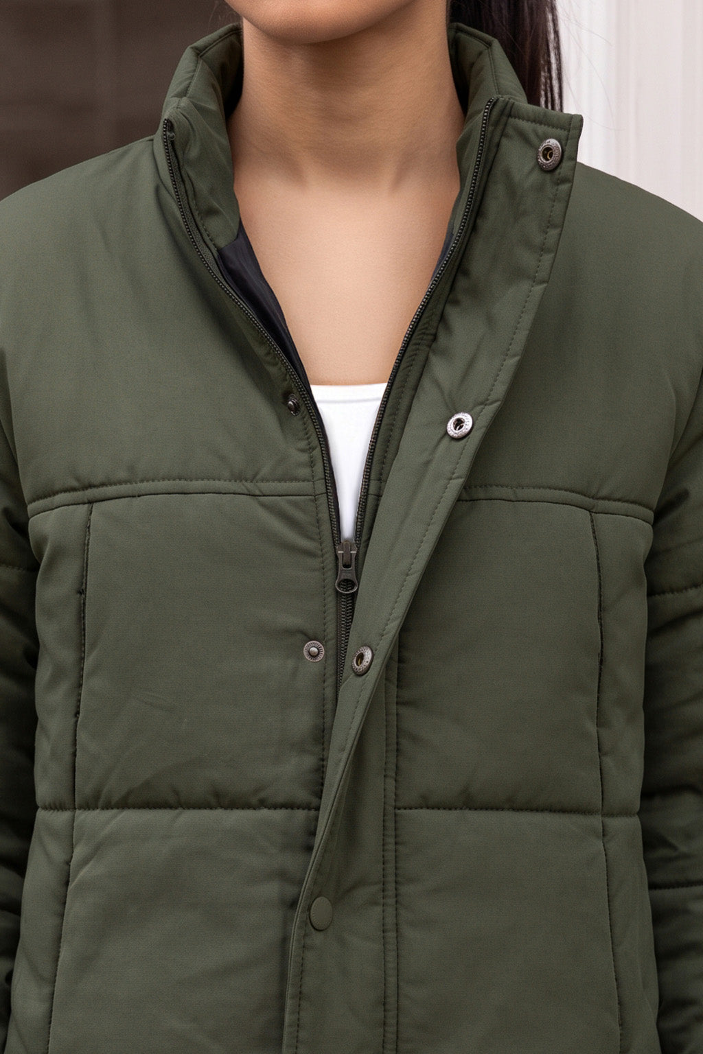 OLIVE LUXE PUFFER JACKET