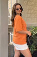 Yee Haw Orange Oversized Graphic T-Shirt