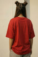 Juneberry Original Red Oversized Fit Graphic T-Shirt