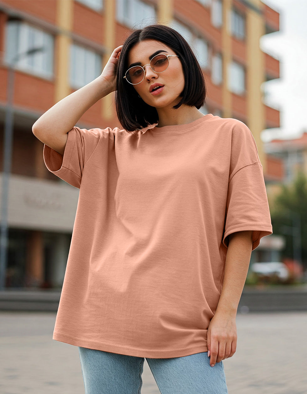 Cork Plain Oversized T-Shirt