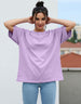 Lilac Plain Oversized T-Shirt