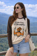 Dare To Love Cowgirl Raglan Printed Full Sleeve Regular Fit T-Shirt