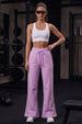 Lilac Plain Wide Leg Track Pant